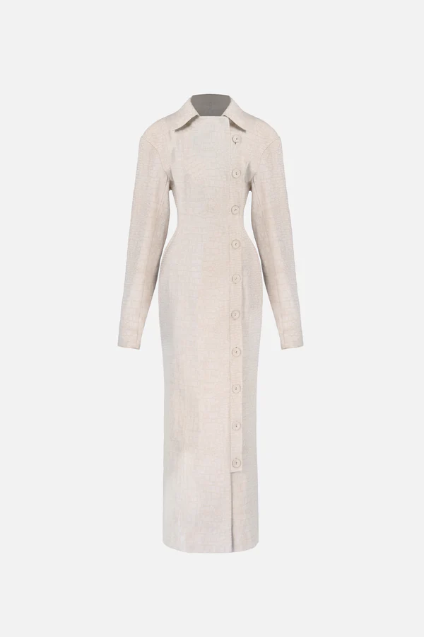 Blythe Trench Dress — Snakeskin view 2